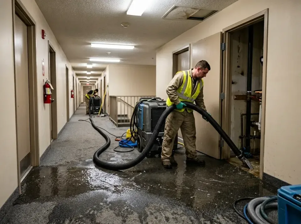 multi-unit-apartment-hallway-f-005 — frequently asked questions, Emergency Burst Pipe Water Extraction & Removal in Marysvil…